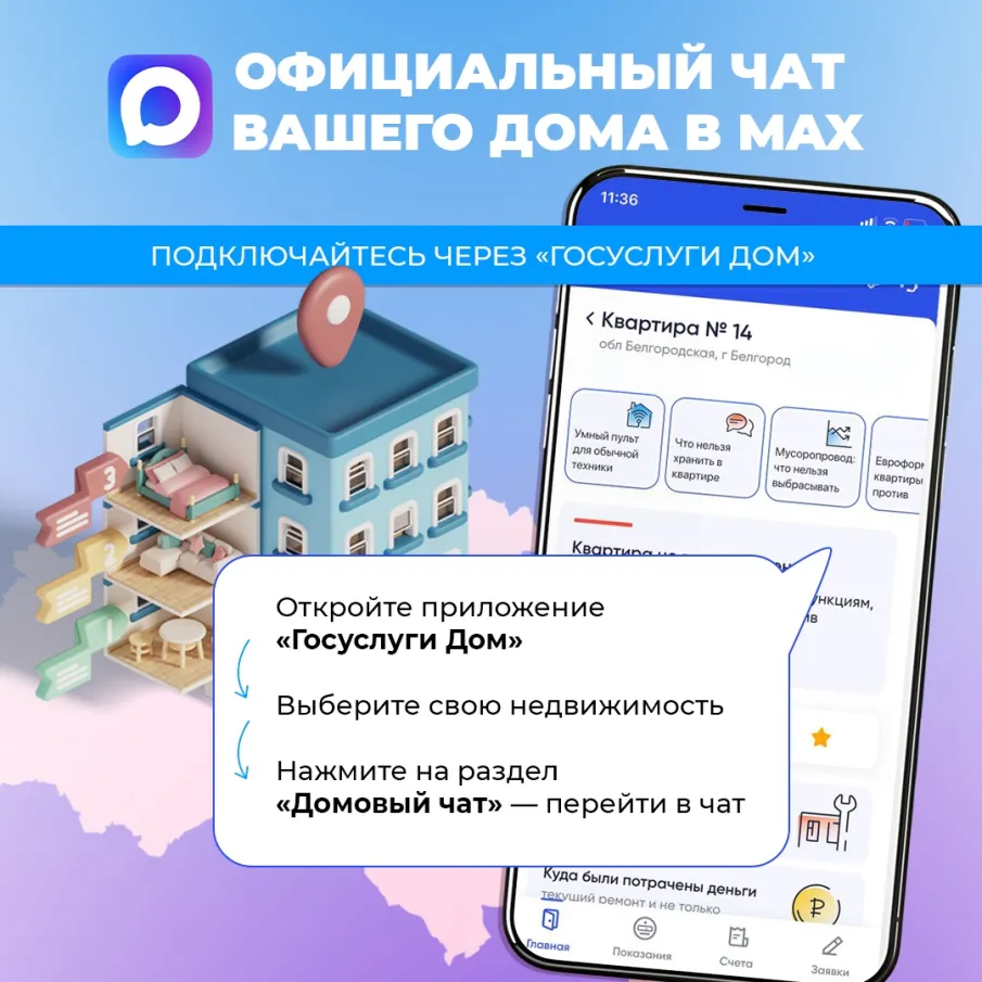 Мгновенные уведомления о авариях, плановых отключениях и срочных работах